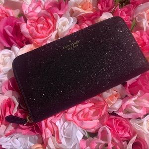 Kate Spade Lola Glitter Large Continental Wallet